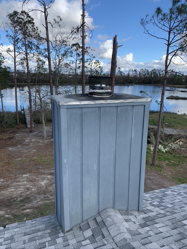 Blue Prefab Chimney