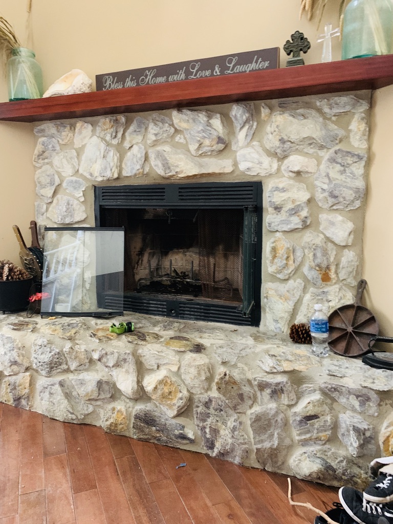 Stone Masonry Fireplace